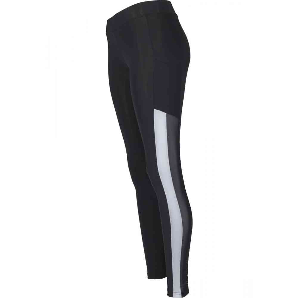 Urban Classics - Tech Mesh Striped Pocket Sportgamaschen - Schwarz/Weiß